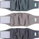 wegreeco Washable Male Dog Belly Band (Stylish Pattern)- Pack of 3 - Washable Male Dog Belly Wrap, Dog Diapers Male (Small)