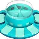 Dog Puzzle Toy, Food Treat Feeder, Mental Stimulation (Blue-green)