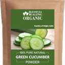 Blessfull Healing Organic Green Cucumber Powder 100% Pure Natural 200 Gram / 7.05 oz, BBD 06/19/2028