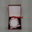 Babys First Christmas Photo Ornament 2025 Girl - My First Christmas Xmas Tree Picture Frame Ornament - Personalized 1st Christmas Baby Ornaments 2025 - Baby Xmas Decoration Gifts (Pink)