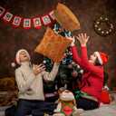 2 Pcs Christmas Gingerbread Man Throw Pillow Covers 18x18 Inch Double Sided Gingerbread Man Christmas Decorations Outdoor Winter Holiday Xmas Throw Pillow Case for Home Sofa Couch Room Decor