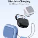 ESR Orbit Hybrid Case for AirPods 4, Compatible with MagSafe, Drop Protection with Lanyard, Blue