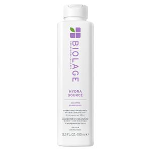 Biolage Hydra Source Shampoo - Softens & Adds Shine, For Dry Hair, Infused with Micro-Filtered Aloe Vera & Fermented Hyaluronic Acid, Vegan & Paraben-Free, Packaging May Vary (13.5 Fl Oz (Pack of 1))
