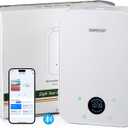 Waterless Oil Diffuser - Pure Essential Oil Diffuser with App Control - 150ml/1700 Sq.Ft. Coverage for Effective Aromatherapy in Home/Office/Hotel (White)