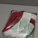 XAMSHOR Christmas Tree Skirt, 48 Inches Embroidered Xmas Tree Skirt with White Trim Holiday Party Ornaments Indoor Outdoor Decorations, Snowflake and Leaves Pattern Red