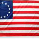 Betsy Ross 3x5 Flag - 100% Polyester, Double Stitched Edges, Two Brass Grommets - Revolutionary War Old American Flag