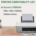 TK8337 TK-8337 Toner Cartridge Compatible for Kyocera TK-8337 TK-8337K TK-8337C TK-8337M TK-8337Y for Kyocera TASKalfa 3252ci 3253ci CS3252ci CS3253ci Printers (4-Pack, BK CMY)