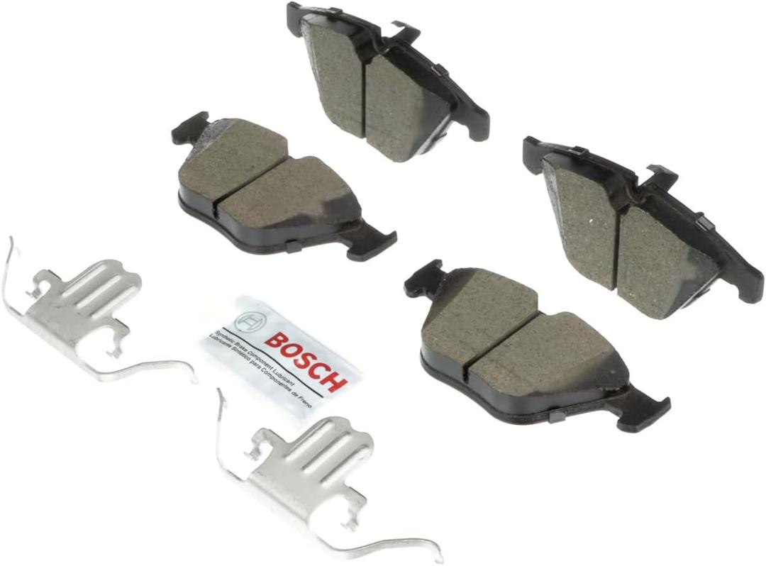 BOSCH BC1260C QuietCast Premium Ceramic Disc Brake Pad Set - Compatible with Select BMW 323i, 328i, 328i xDrive, 328xi, X1; FRONT