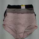 Warner's Women's No Pinching No Problems Dig-Free Cotton Blend High-Waist 3-Pack Brief Rs2093p (Medium, Blush/ Mink/ Black)