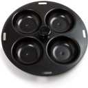 Norpro 992 Nonstick 4-Egg Poacher, 8.5 inch, Black