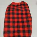 Topbuti Dog Fleece Sweater for Small Dogs Christmas Buffalo Plaid Pet Clothing Warm Soft Dog Winter Clothes Pet Pullover Jumper for Small Cats Puppy (Large, Plaid)