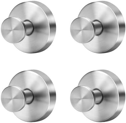 Fasbeu Silver Suction Cup Hooks for Shower Waterproof - No Drill Stainless Steel Towel Hooks for Bathroom Wall, Kitchen, Glass, Mirror, Tile - Ideal for Hanging Towels, Robes, and Loofahs(2 pcs) Missing Items