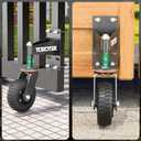 Gate Wheel Fence Gate Wheels for Wooden Gate Metal Tube Gate, 6inch Heavy Duty Gate Wheel 500lb Capacity 360 Degree Rotation Spring-Loaded Gate Casters Suitable for Various Land Surface, Black