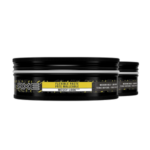 AXE Styling Flexible Hair Paste Urban Messy Look 2 Count for An Instant Texture Boost Hair Styling Made Easy 2.64 oz
