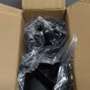 2 Pack Pen Holder Mesh Round Pencil Holder Desktop Organizer 3 Compartments, Black