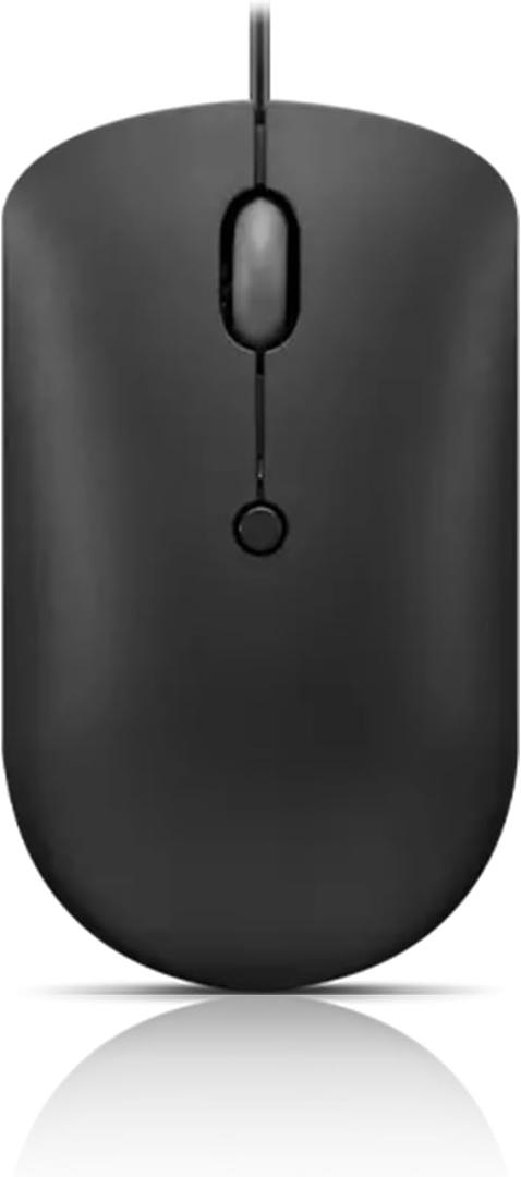 Lenovo 400 USB-C Compact Wired Mouse  Pocket Friendly Portable Mouse for Notebook or Large Computer Monitor, Black