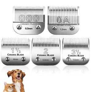 5 Pcs Professional Detachable Replacement Ceramic Blades set,compatible with Andis AGC,BDC,BGC,MBG Series,oster Classic 76/Star-Teq/Power-Teq Clippers