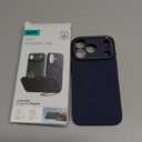 ESR Silicone Case for iPhone 17 Pro, Built-in Camera Stash Stand Compatible with MagSafe, Military-Grade Drop Protection Magnetic Phone Case for iPhone 17 Pro, Cloud Series, Navy Blue