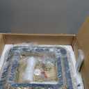 COCOSTAR Crystal Chandeliers, Modern Led Luxury Chandelier, 25" Suqare Flush Mount Chandelier Ceiling Light, Chandeliers for Dining Room, Living Room, Bedroom, Gold