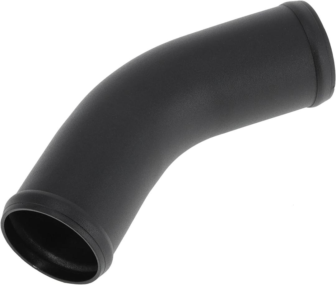 2.5" OD 45 Degree Bend 6064 Aluminum Alloy Tube Intercooler Pipe Surface Blasting Air Intake Connection Hose W/Double Bead Roll 3.9" Length Black