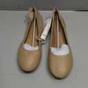 Amazon Essentials Women's Belice Comfortable Slip-On Ballet Flats Shoes (10.5, Beige)