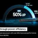 Samsung 990 PRO SSD 1TB PCIe 4.0 M.2 2280 Internal Solid State Hard Drive, Seq. Read Speeds Up to 7,450 MB/s for High End Computing, Gaming, and Heavy Duty Workstations, MZ-V9P1T0B/AM