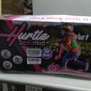 Hurtle 3-Wheeled Scooter for Kids - Wheel LED Lights, Adjustable Lean-to-Steer Handlebar, and Foldable Seat - Sit or Stand Ride with Brake for Boys and Girls Ages 1-14 Years Old