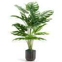 Der Rose 28'' Fake Plants Tall Artificial Monstera Faux Plants Indoor for Living Room Home House Decor : Home & Kitchen
