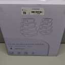 8 Pack Borosilicate Glass Food Storage Containers with Lids, Glass Meal Prep Containers, Airtight Bento Lunch Boxes with Snap Locks, Oven, Freezer and Dishwasher Safe, BPA Free, Kitchen Storage Set (Deep Black)