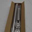 Shower Curtain Rod, 1" Diameter Heavy Duty Tension Shower Rod, Non Slip Adjustable 28-74 inch No Drill Shower Curtain Rods Spring Tension For Bathroom, Shower Stall, No Rust, Brushed Nickel