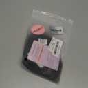 HOOJIH Messy Bun Hair Piece, Claw Clip in Straight Hair Bun 9 Inch Short Ponytail Extension with Bendable Metal Wire Hair Pieces for Women Fake Hair Bun DIY Styles - Black