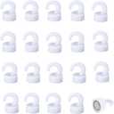 JINGZHAN Small Magnetic Hooks for Hanging 20 Pack Magnetic Push Pin,White Mini Magnetic Hooks