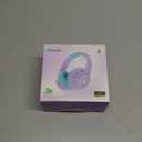 iClever BTH26 Active Noise Cancelling Headphones for Kids, 60H Play Time, Safe Volume 80dBA, Type C Fast Charging, Bluetooth5.4, Kids Bluetooth Headphones with Mic AUX Cord for iPad Airplane, Purple