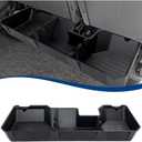 Rear Underseat Storage Compatible with 2019-2025 RAM 1500 Crew Cab Pickup Under Seat Organizer Bin (ABS - Black, 2019+ RAM 1500)