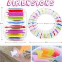Zcaukya 65"/47" Giant Inflatable Wheel Roller, Colorful Water Rolling Wheel Float for Kids Summer Swimming Pool Parties, Rolling on The Lawn, Indoor Outdoor Fun Toys for Games Supplies