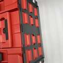VELCKING for Milwaukee Packout Mounting Plate, Metal Storage Base, Wall and Floor Compatible Toolbox Mount (RED, 1-Full Plate)