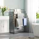 Honiter Towel Racks for Bathroom, 5 Tier Wide Towel Drying Rack Outdoor, Free Standing Towel Rack, Pool Towel Blanket Stand and Display Rack for Oversized Bath Towels