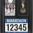 FramePro Wood Medal Display Frame with Real Glass Wall Mount (Black)