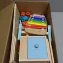 Wooden Montessori Toys for 1+ Year Old, 9 in 1 Learning Educational Toys for Toddler with Educational Box, Xylophone, Pound Bench, Shape Puzzle and More, Baby Toy Gift for 13-18 Months