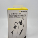 Acoustix High Fidelity Earbuds Lightweight Wired Headphones Mic IPX4 Splashproof