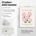 Christian Wall Art Coquette Aesthetic Decor Poster Pink Bow Canvas Wall Art Bible Verse Scripture Poster Religious Floral Prints Picture Christian Artwork for Living Room Bedroom 12x16x6 Ready to Hang