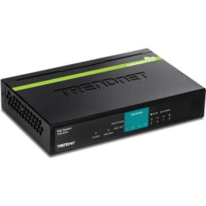 TRENDnet 8-Port PoE Switch, TPE-S44, Ethernet Splitter, 30W Power Budget, 1.6 Gbps Switching Capacity, 10/100Mbps, NDAA & TAA Compliant, Lifetime Manufacturer Protection