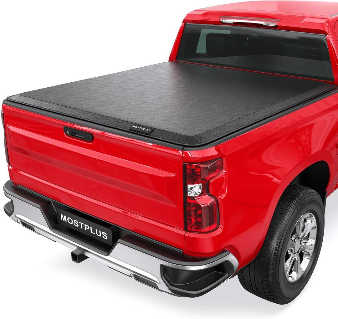 MOSTPLUS 6.5FT Roll-Up Soft Vinyl Truck Bed Tonneau Cover Compatible for Ford F150 2009-2025 2026 Ford F-150 Bed On Top (78Inch)