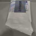 N&Y HOME 54 Inch Waffle Weave Shower Curtain with Snap-in Fabric Liner & 12 Metal Hooks Set - 54" x 72" Shower Stall Size, Hotel Style & Mesh Top Window, Machine Washable - White, 54x72