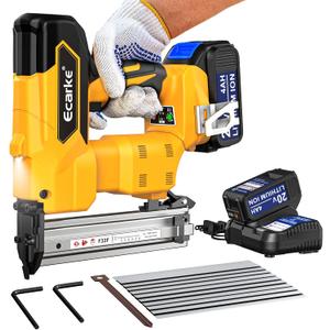 18Gauge Brad Nailer for Dewalt 20V Max Battery: 18Ga Nail Gun with 1000 Nials - Portable Professional Heavy Duty Punch Framing Nailer Gun,Nail Point Tools for Wood Workpieces For DIYer