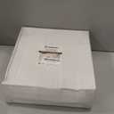 Rubtlamp 60Pcs Clear Plastic Plates,Clear Disposable Plates With Gold Rim,Heavy-duty Gold Plates,Hammered Party Plates Include 30Clear Dessert-Platos,30Dinner-Platos for Wedding, Party