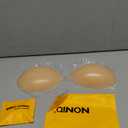 NONIO Adhesive Bra Strapless Sticky Invisible Push up Reusable Silicone The Best Off Backless Viscous for Women (US, Cup Band, C, Nude)