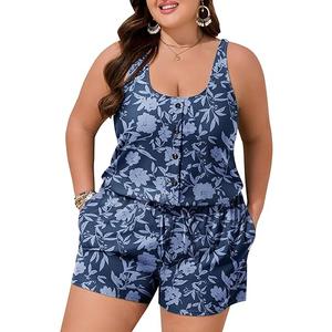 Summer Mae Plus Size Swim Romper One Piece Swimsuit Women Blouson Bathing Suit with Pockets 2026 Modest Swimwear Size 16