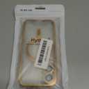 Hython Magnetic Clear for iPhone 17 Case with Camera Lens Protector [Compatible with MagSafe] Luxury Plating Edge Slim Soft TPU Cover Protective Phone Case for iPhone 17 6.3", Gold