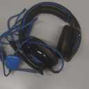 SADES SA902 Stereo Gaming Headset 7.1 USB Surround Sound PC Headsets Over-Ear Gaming Headphones with Microphone LED Light Black Blue